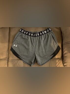 Under Armour Gray and Black Women's Athletic Shorts